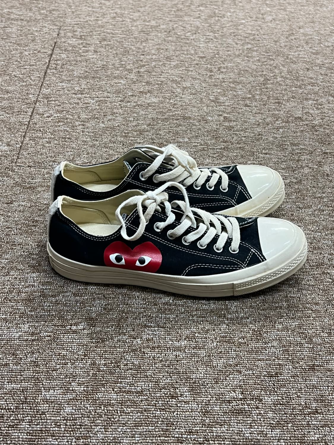 컨버스 x 꼼데가르송 척테일러 로우 블랙 285 상품이미지4