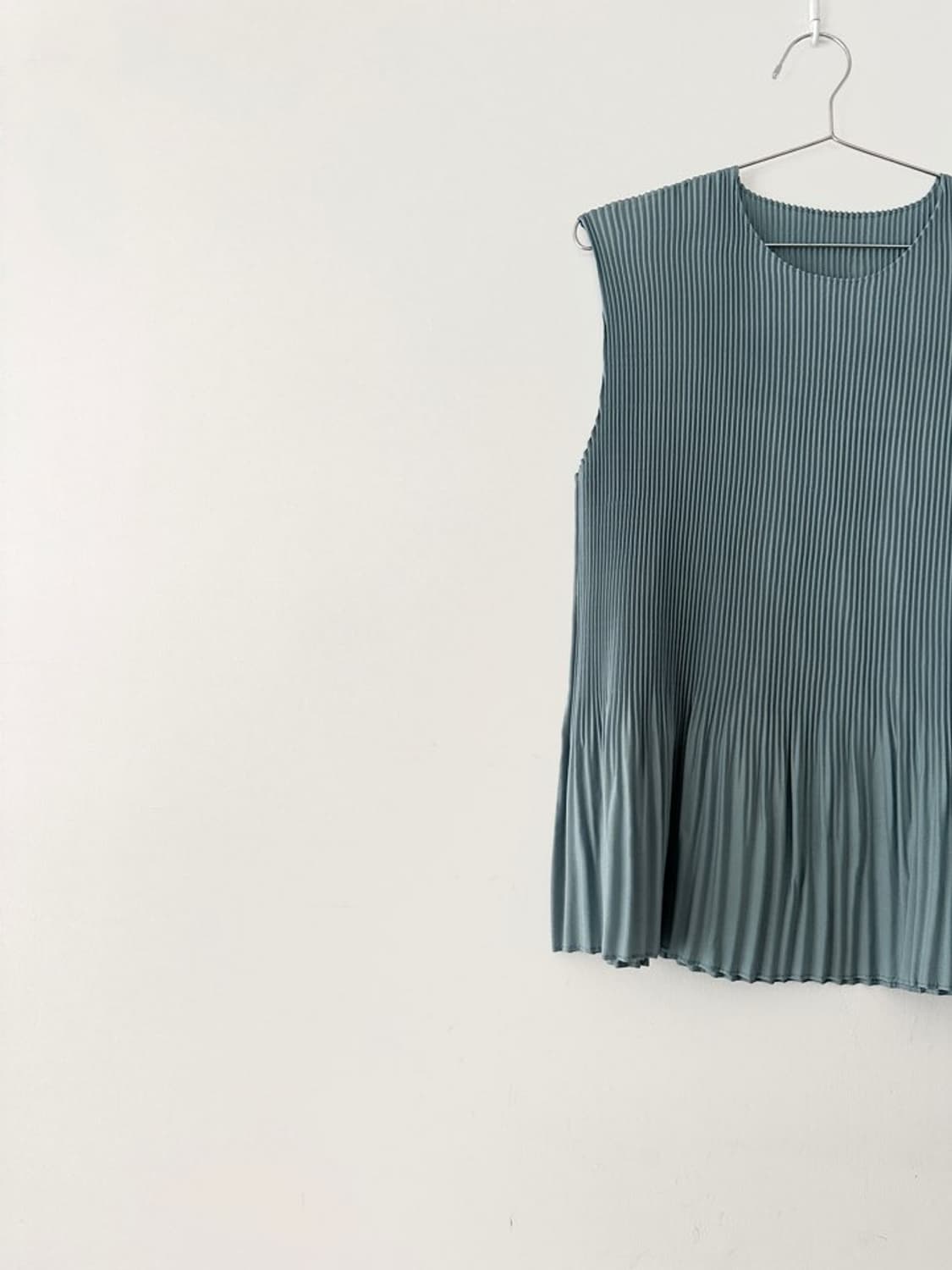 Basic pleats sleeveless / mint 상품이미지2