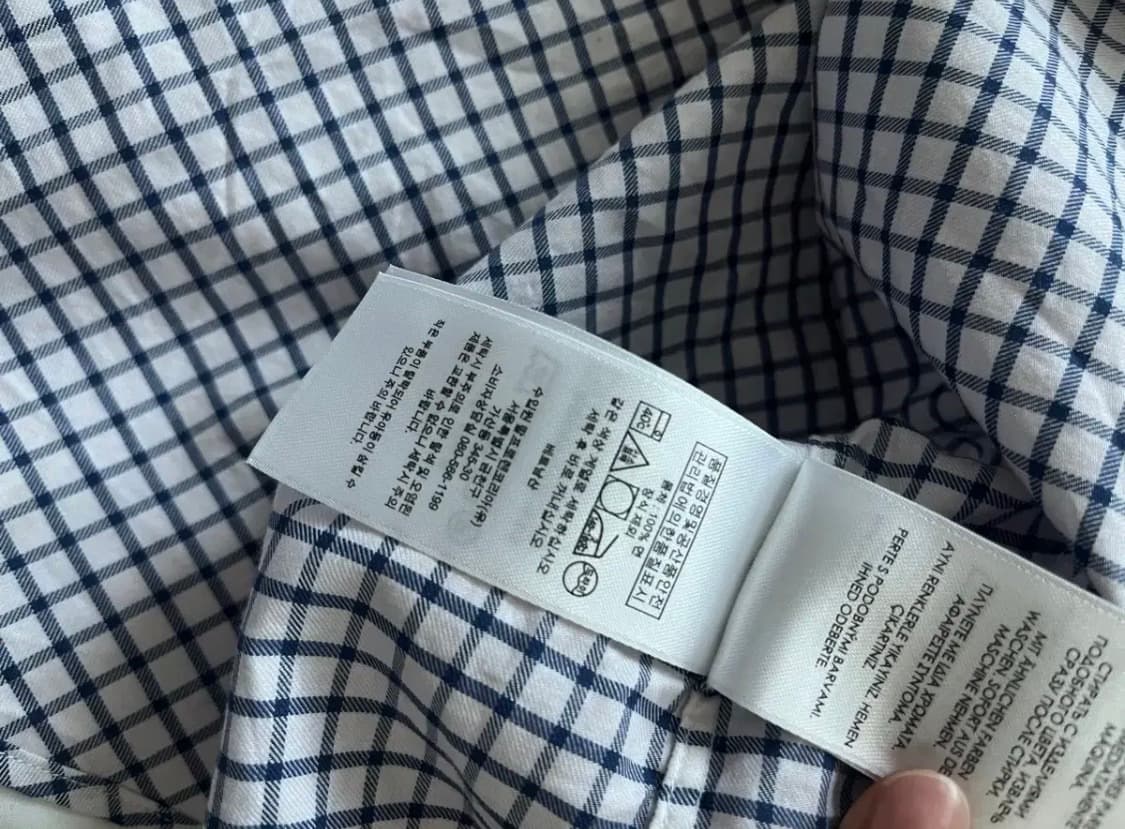 랄프로렌 정품 체크 셔츠 상품이미지4