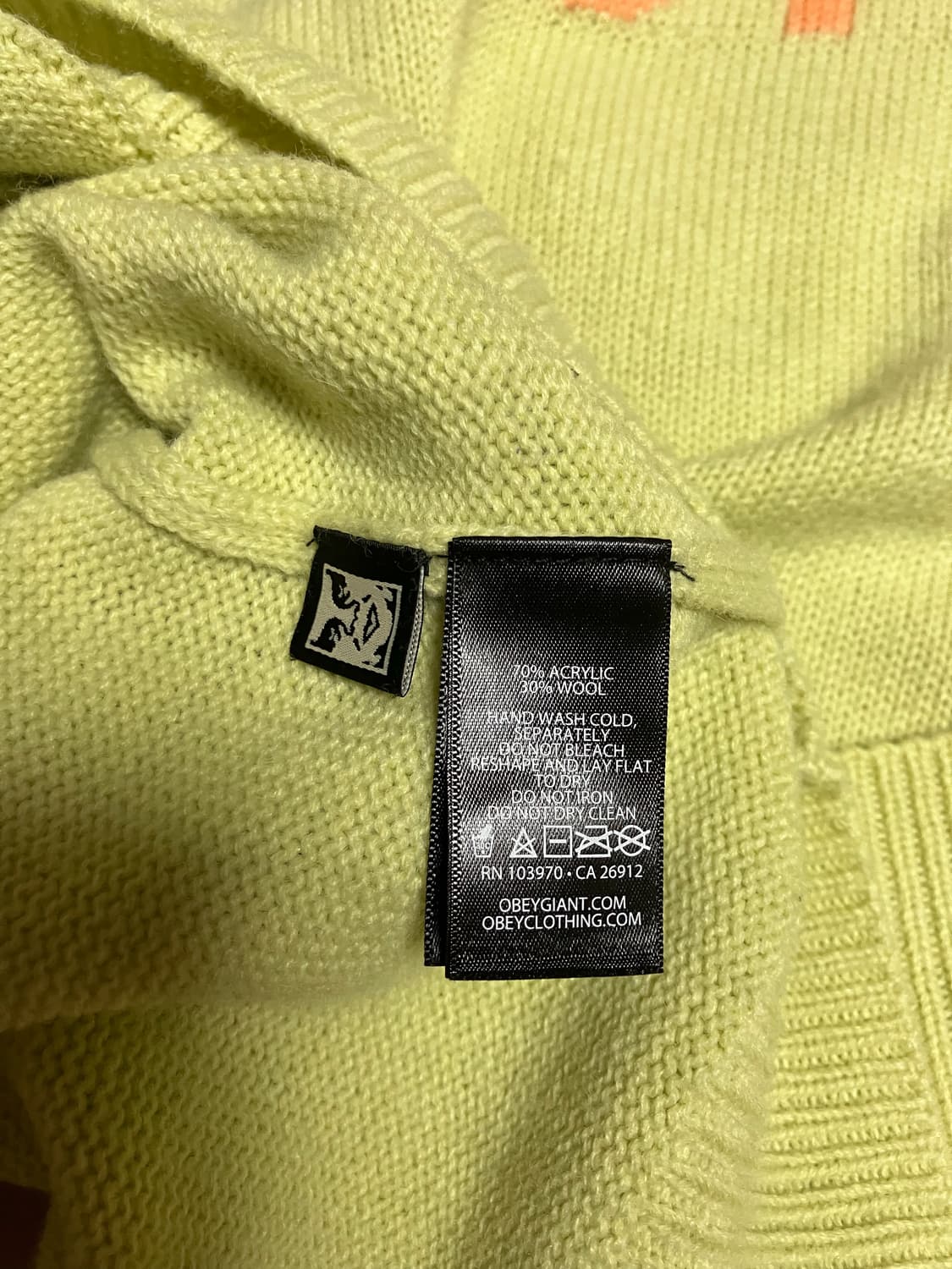 아이앱x오베이 가디건 옐로우 xxl 상품이미지5