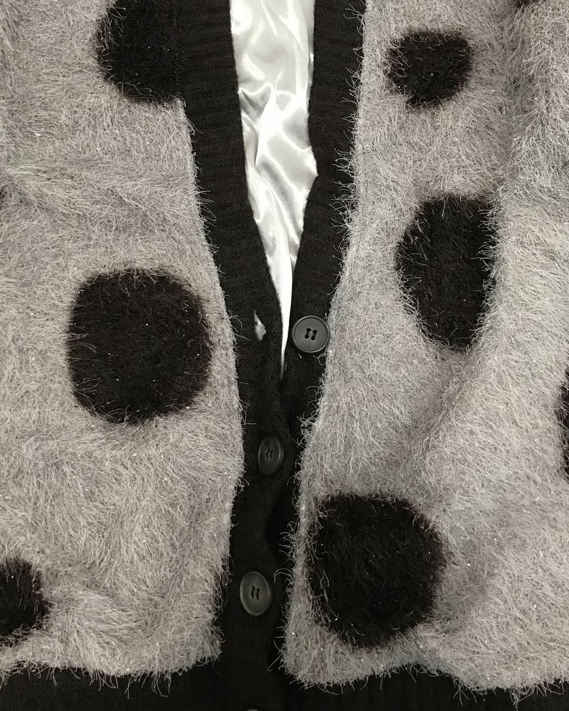 펑크 도트 포인트 가디건 상품이미지5