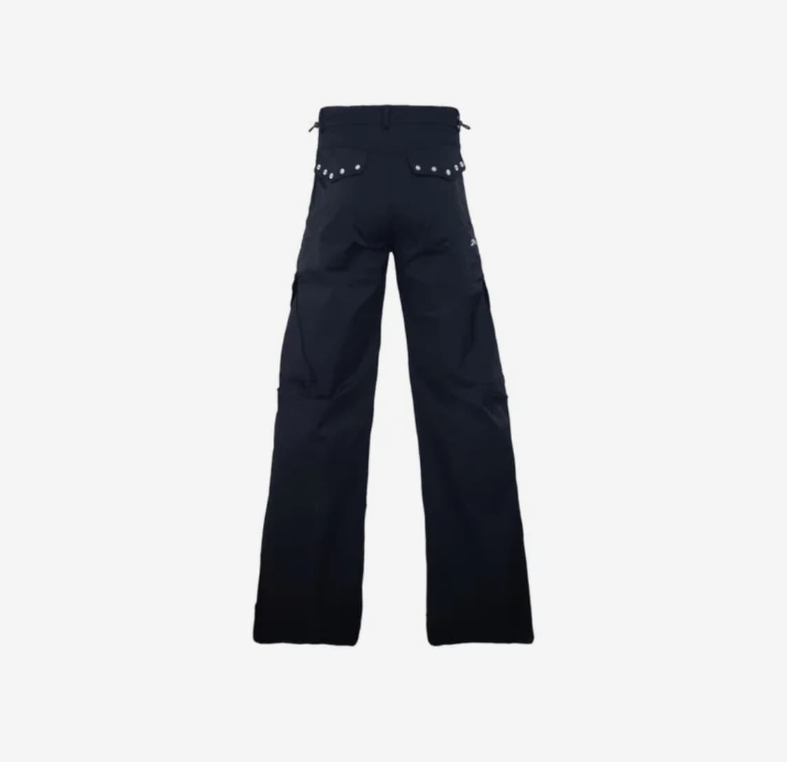 탄산마그네슘 나일론 와이드 카고 팬츠 (블랙) (2) 상품이미지1