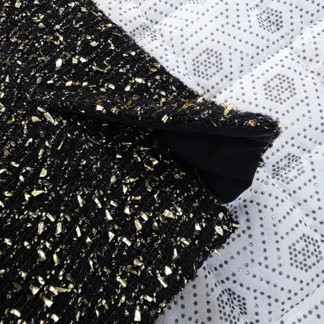 미샤 트위드 자켓 골드블랙 ~55 상품이미지8