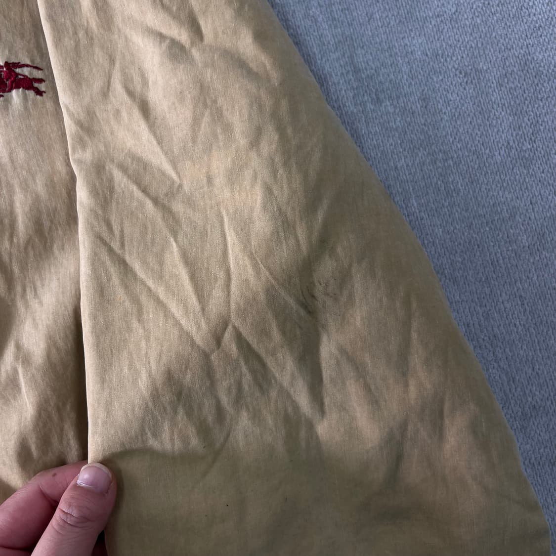 100 버버리 기마로고 리버시블 노바체크 왁스 자켓 상품이미지7