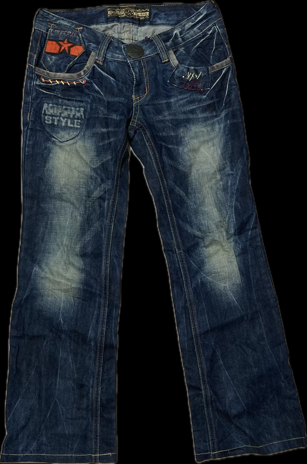 Studio R.P 로우라이즈 패치 데님팬츠 32 상품이미지3