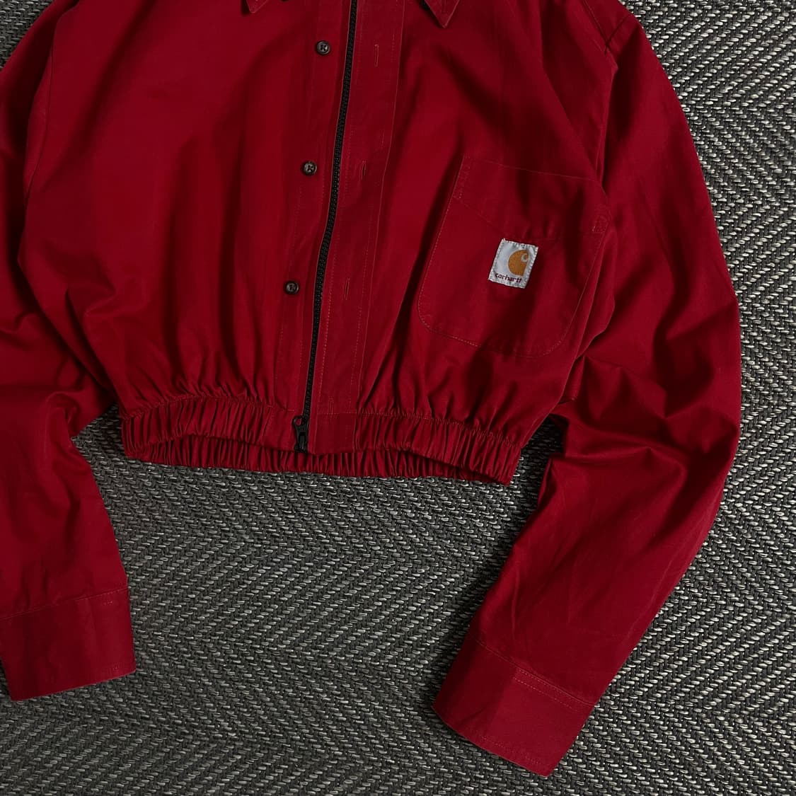 칼하트 크롭 리메이크 투웨이 셔츠 자켓o 3427 상품이미지2