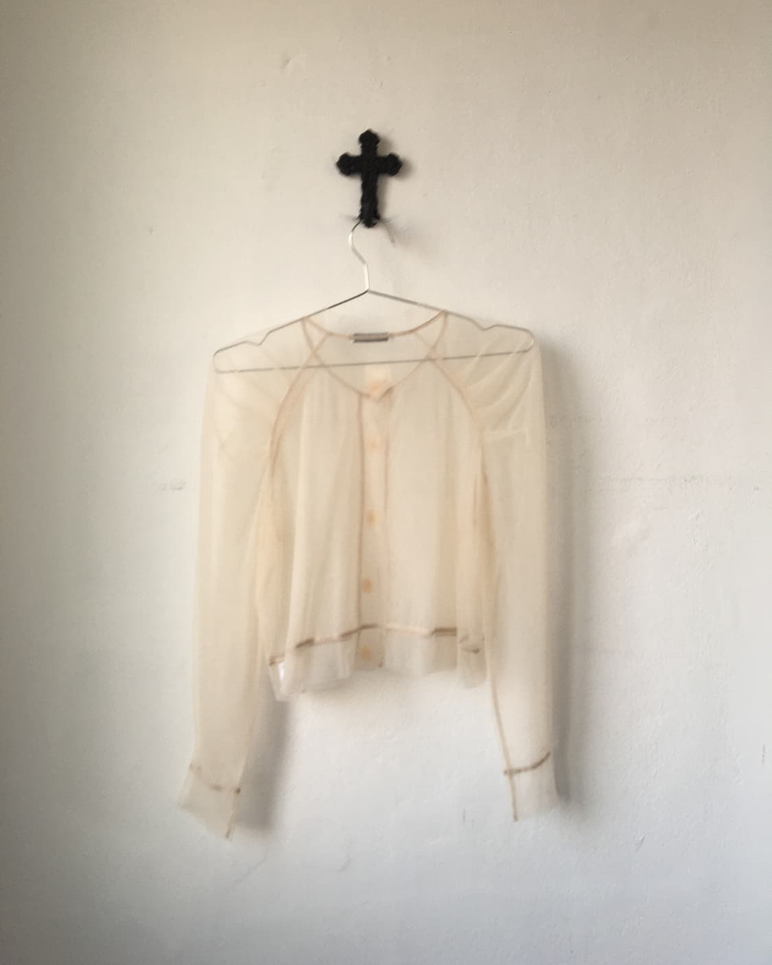 See through mesh cardigan 상품이미지3