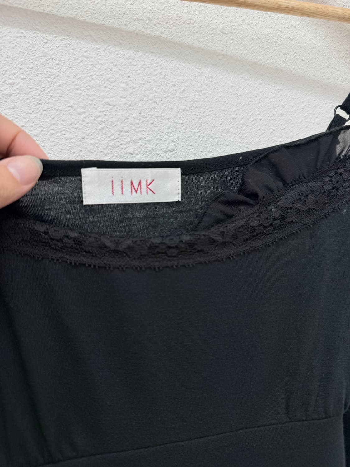 빈티지 MICHEL KLEIN 블랙 레이스 프릴 레이어드 원피스 상품이미지4