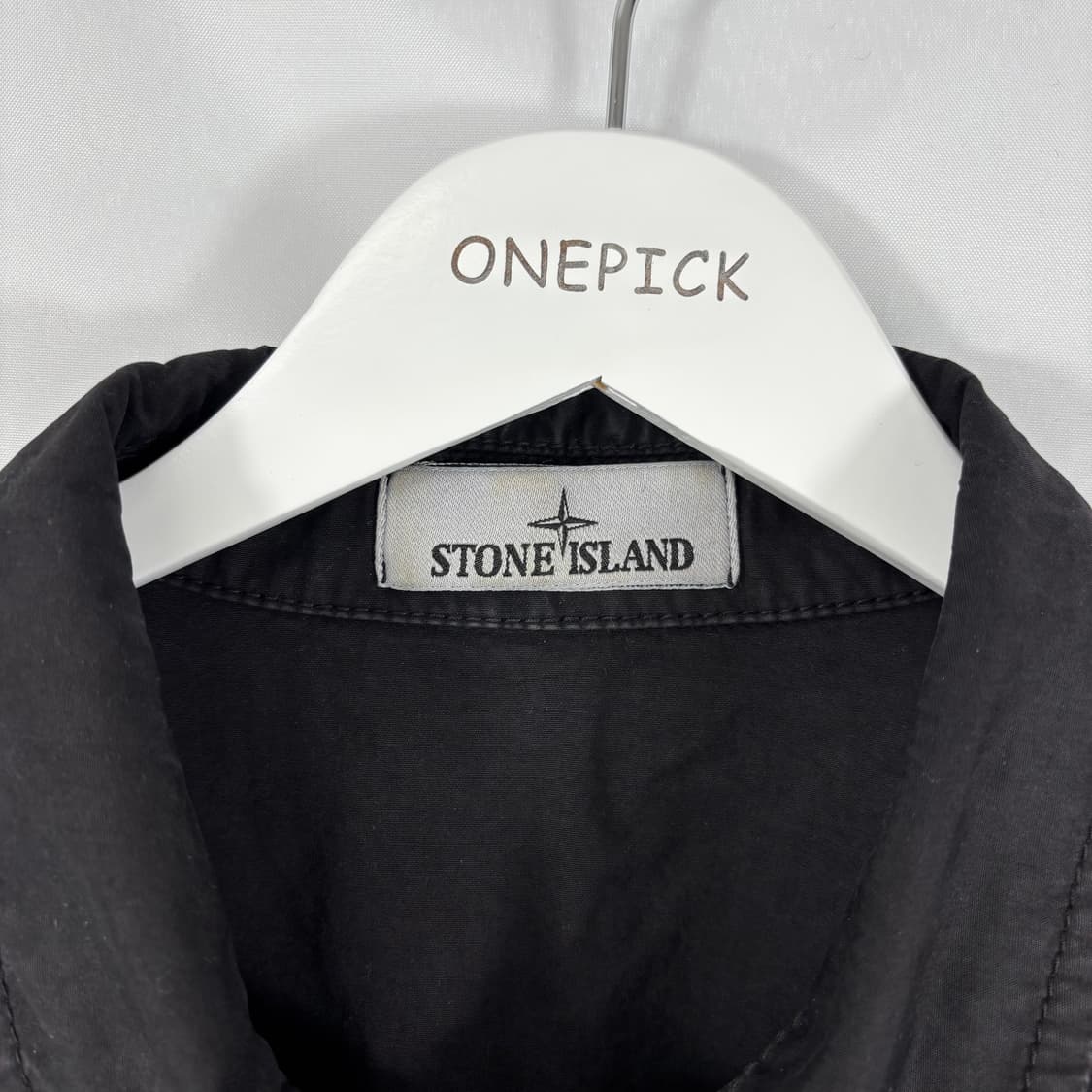 ( XL,22FW)스톤아일랜드 브러쉬드 코튼 캔버스 올드이펙트 블랙 상품이미지3