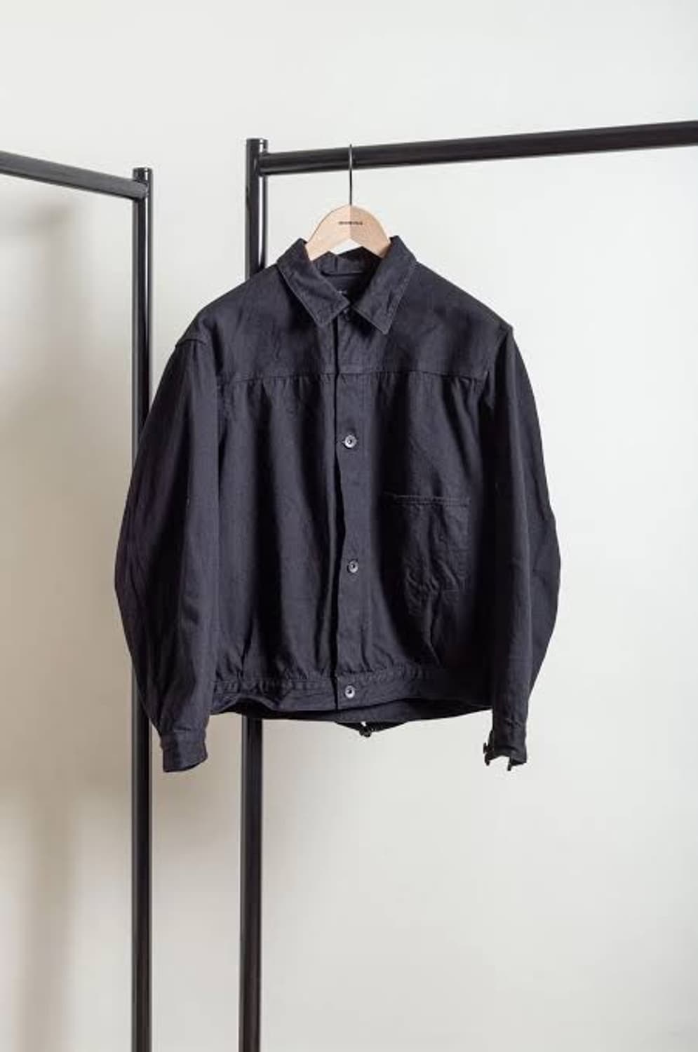 [2] 코모리 23fw 블랙 데님 자켓 상품이미지2