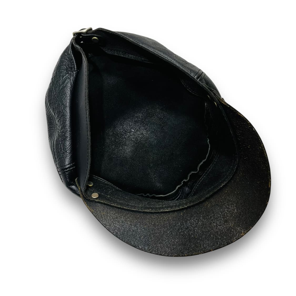 할리데이비슨 90s 가죽 바이커 체인 마도로스캡 상품이미지6