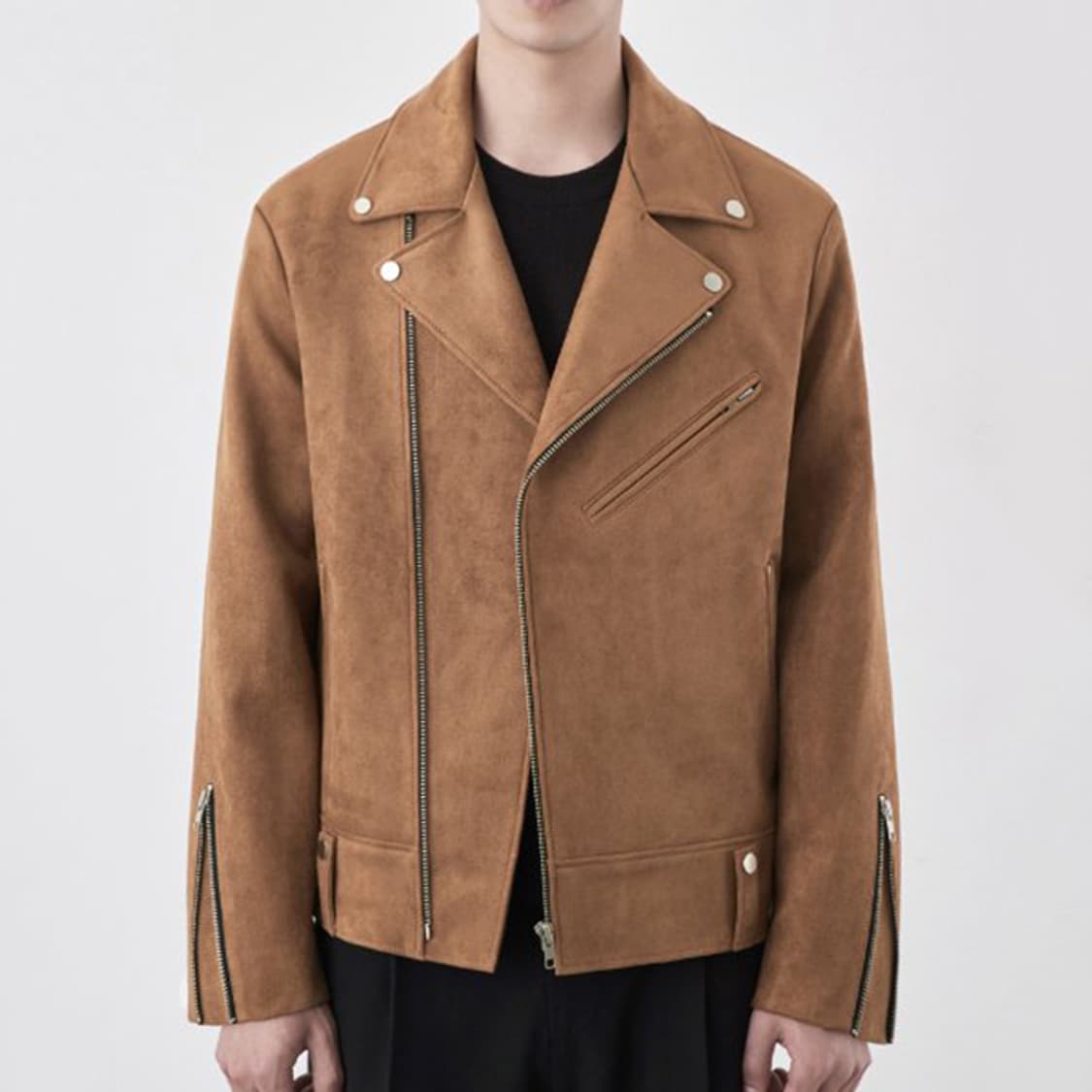 미나브 스웨이드 라이더 자켓 M 상품이미지1