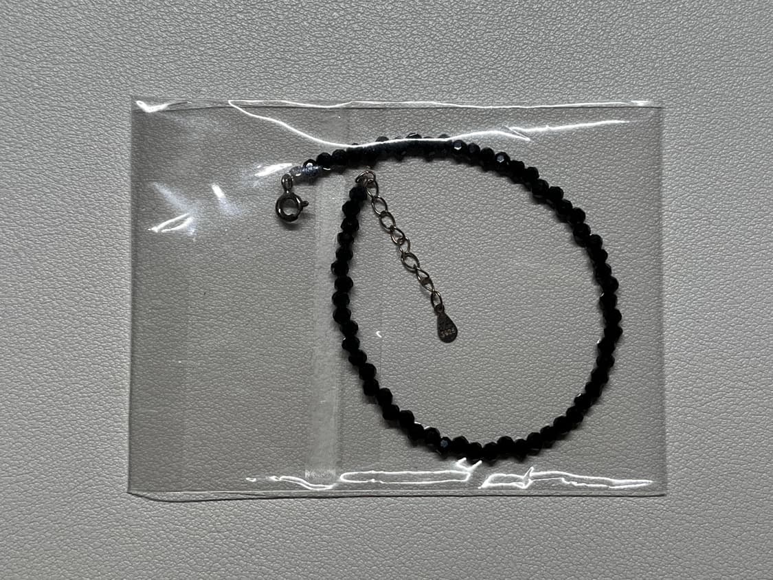 베벨로 [Bs-362] 925실버 블랙 원석팔찌 상품이미지3