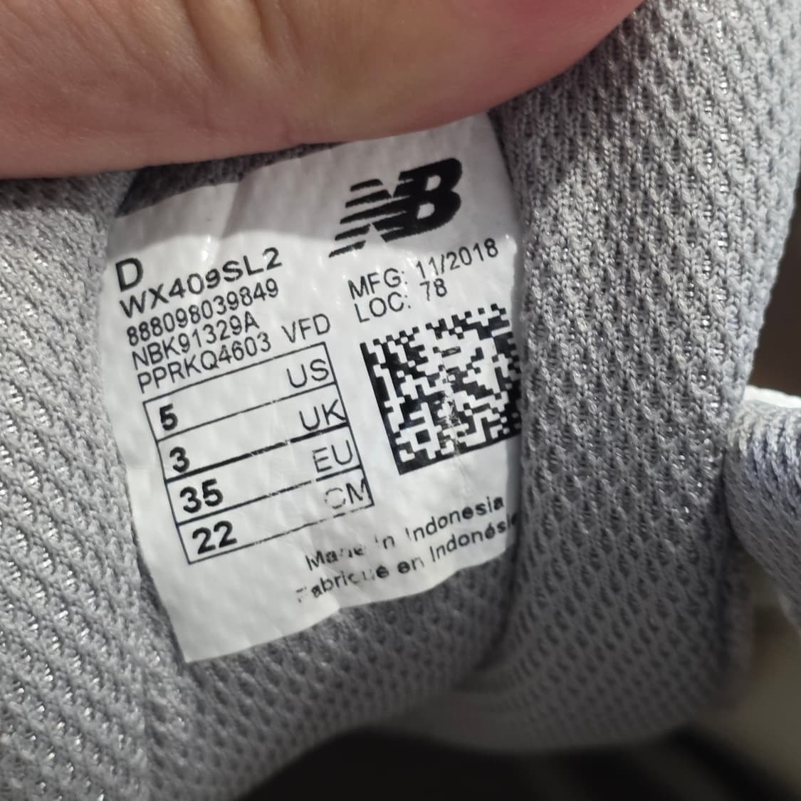 4a-27:뉴발란스 409 v2 화이트 트레이닝화(220) 상품이미지10