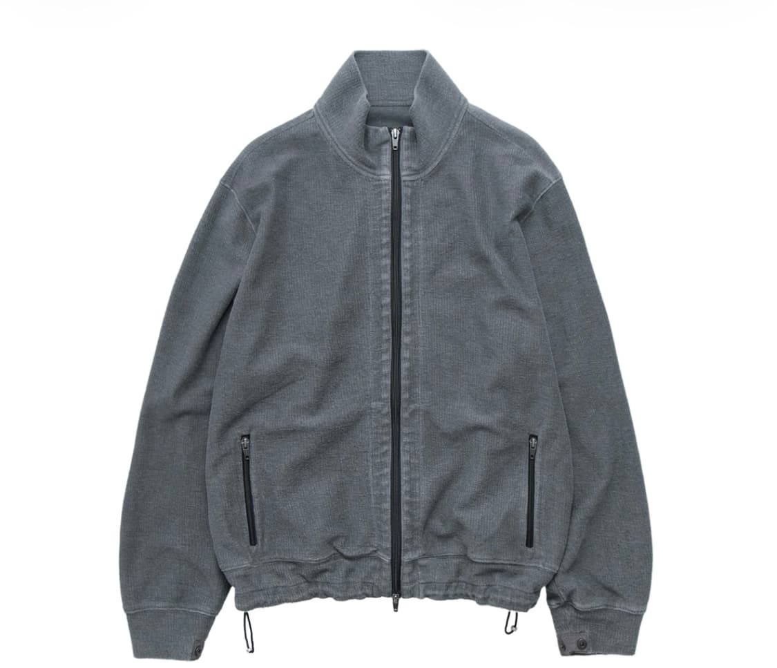 4) 폴리테루 루즈드 집업 집 업 자켓 그레이 상품이미지1