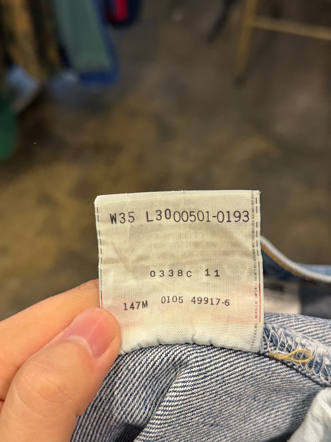 00s Levis 리바이스 501 W35 L30 상품이미지5