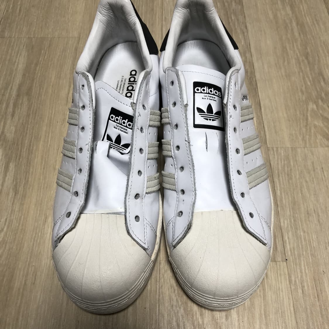 (265) 아디다스 adidas 리얼레더 슈퍼스타 화이트 265 상품이미지2