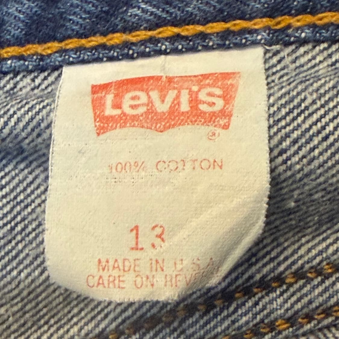 90s Made in USA 빈티지 리바이스 여성 배기핏 청바지 상품이미지3