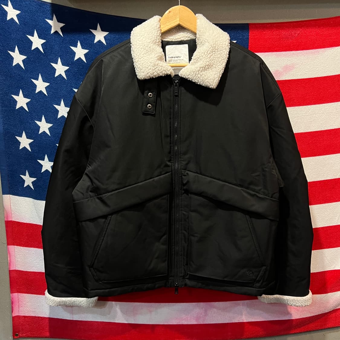 코드그라피 무스탕 패딩 상품이미지1