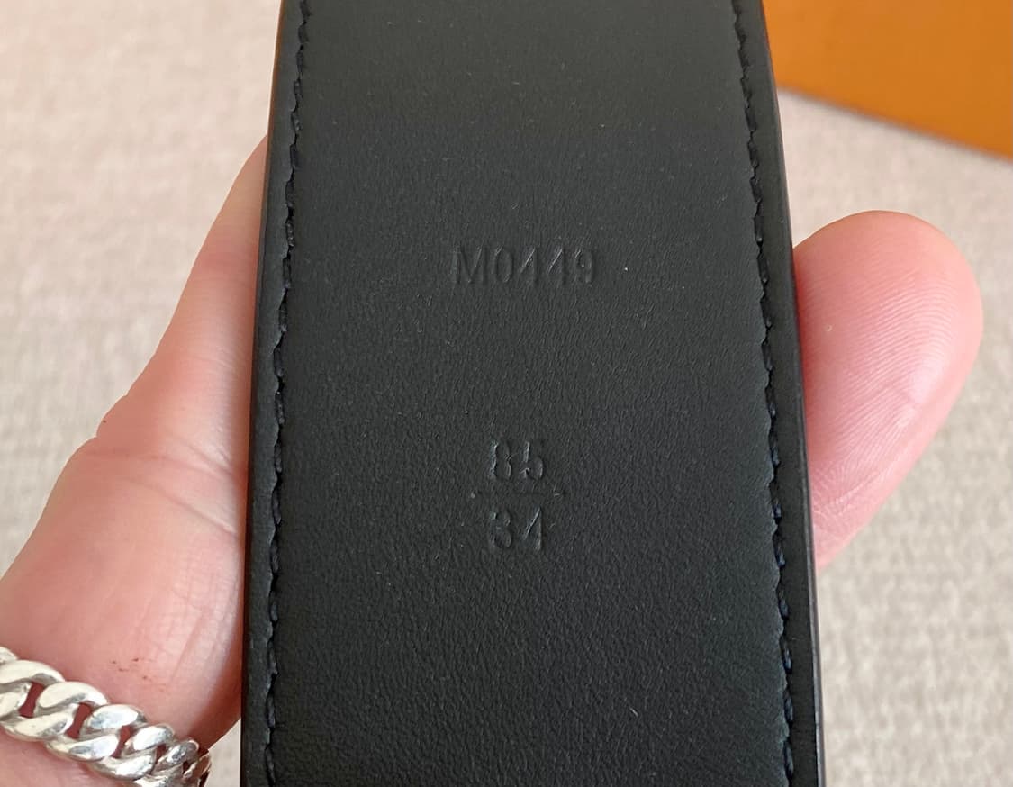 루이비통 LV 블랙 이니셜 이클립스 벨트 40mm 85사이즈 상품이미지7