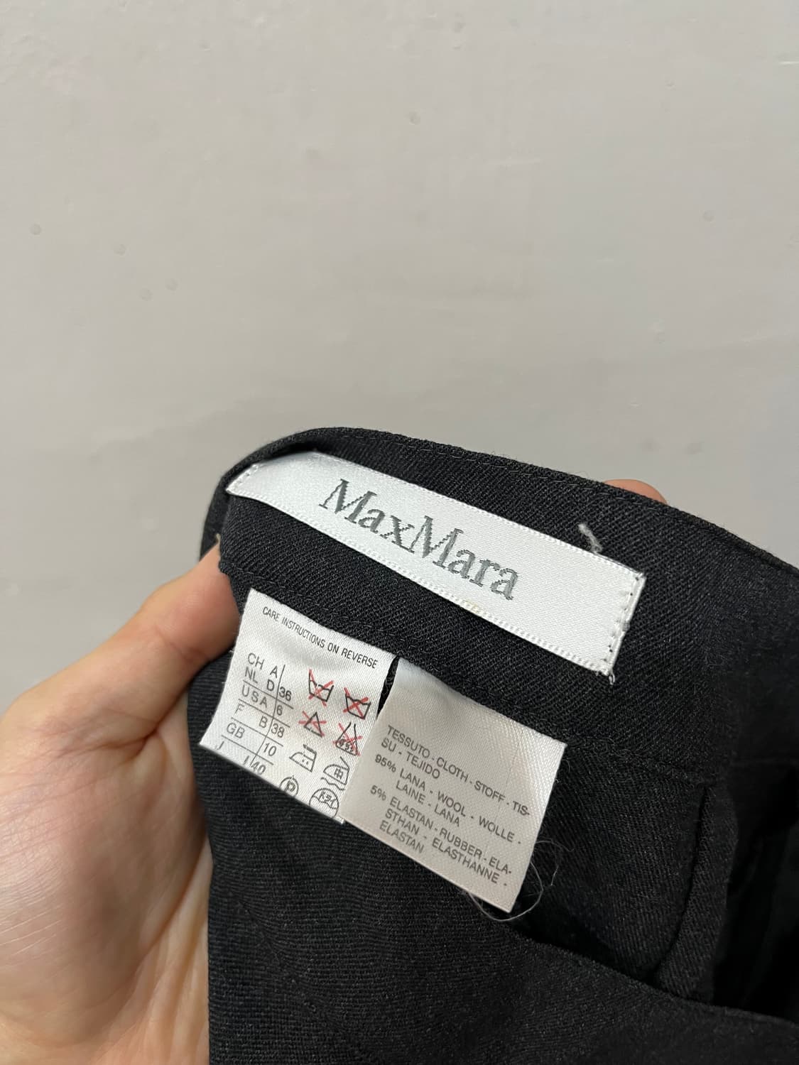 막스마라 하이웨스트 클래식 팬츠 상품이미지6