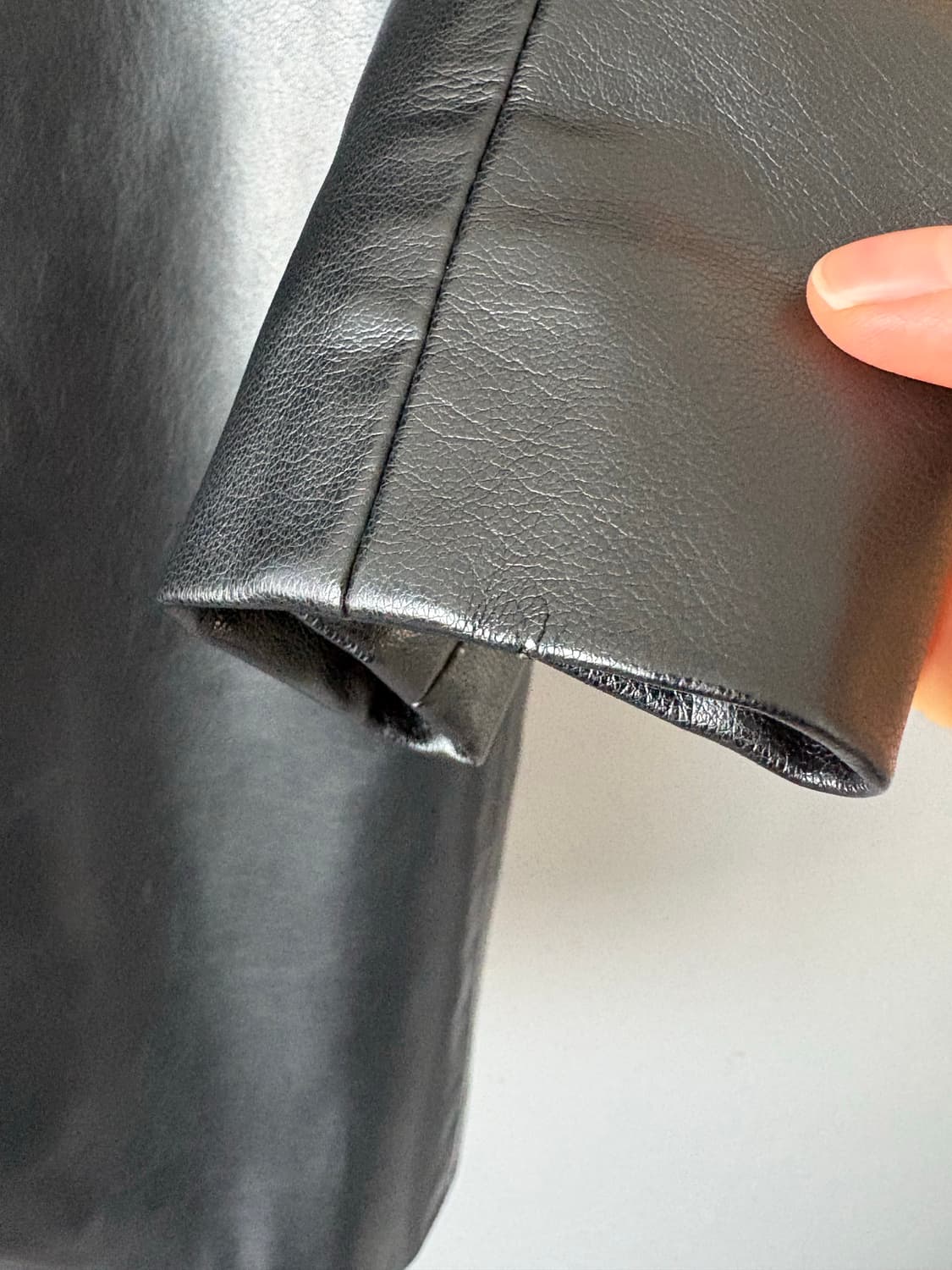 아모멘토 비건레더자켓 가죽자켓 VEGAN LEATHER LONG JACK 상품이미지8