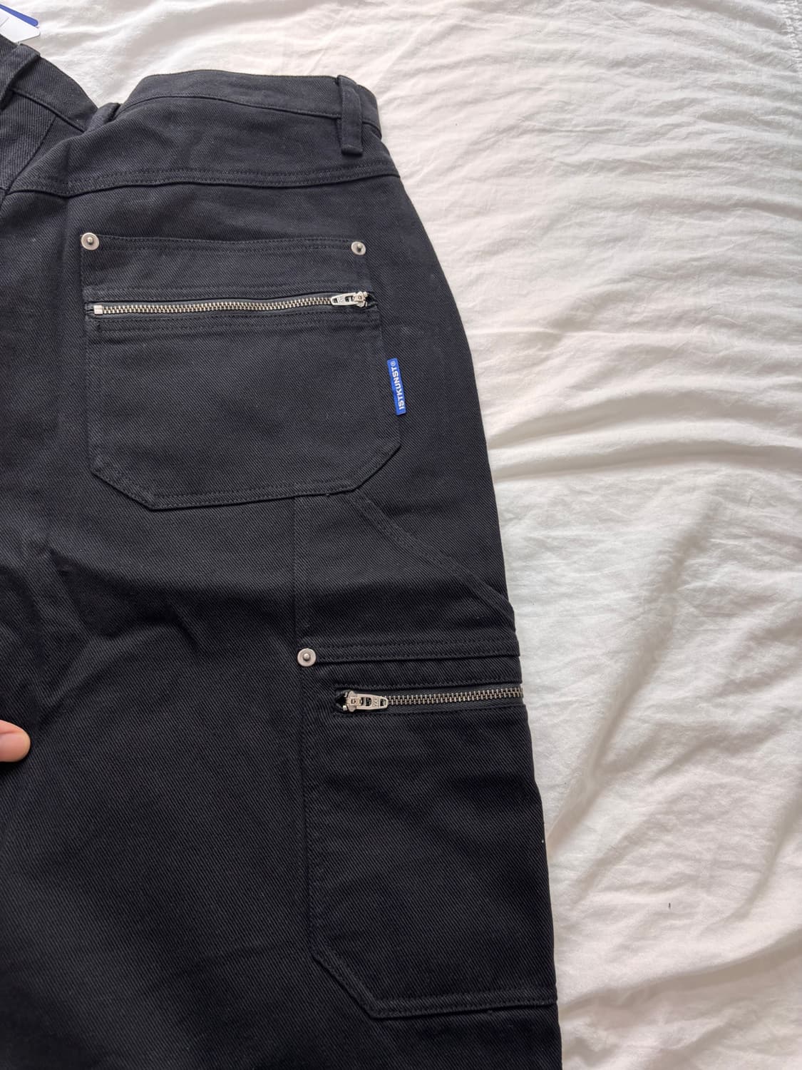 ISTKUNST Washed Cotton Double Knee Pants 상품이미지6