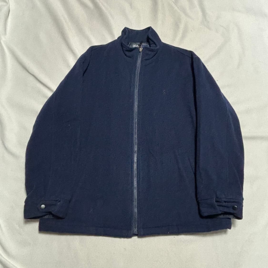 100 폴로랄프로렌 네이비 블루 울 모직 블루종 상품이미지2