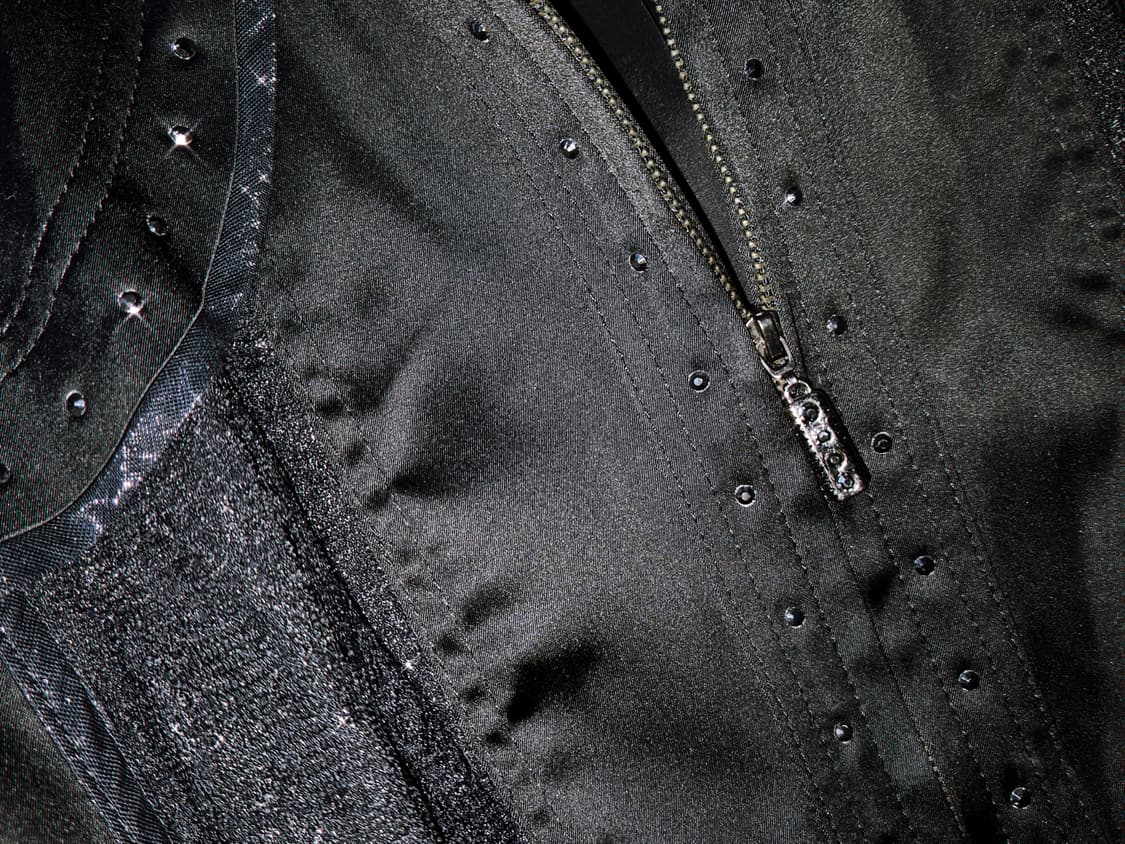 Vintage 07 Gothic Black lace zip-up 상품이미지2