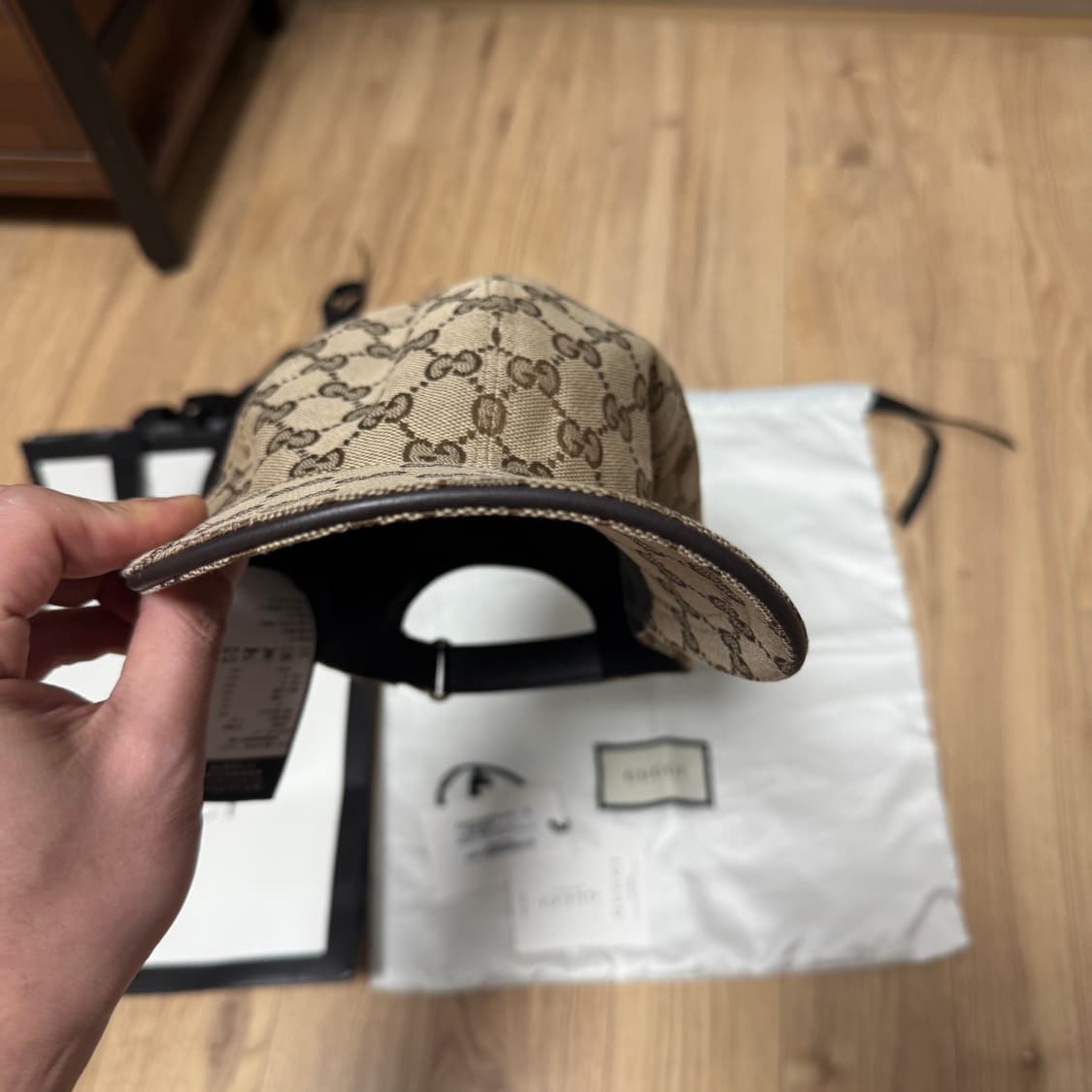 구찌 GG캔버스 베이스볼캡 브라운 상품이미지2