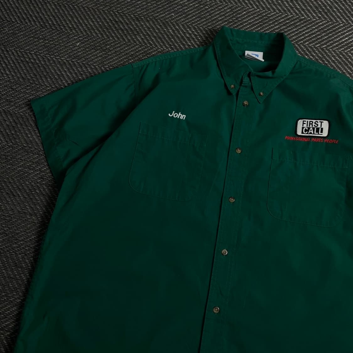 USA 오리지날 빈티지 박시핏 워크 셔츠 그린y 4230 상품이미지4