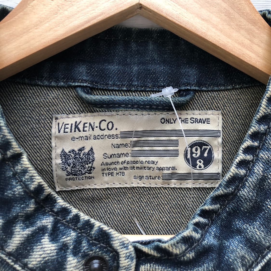 Veiken 성조기 데님 라이더자켓  상품이미지9