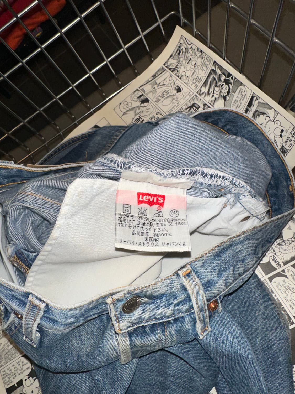 90’s Levi’s 501 line basic washed denim  상품이미지10