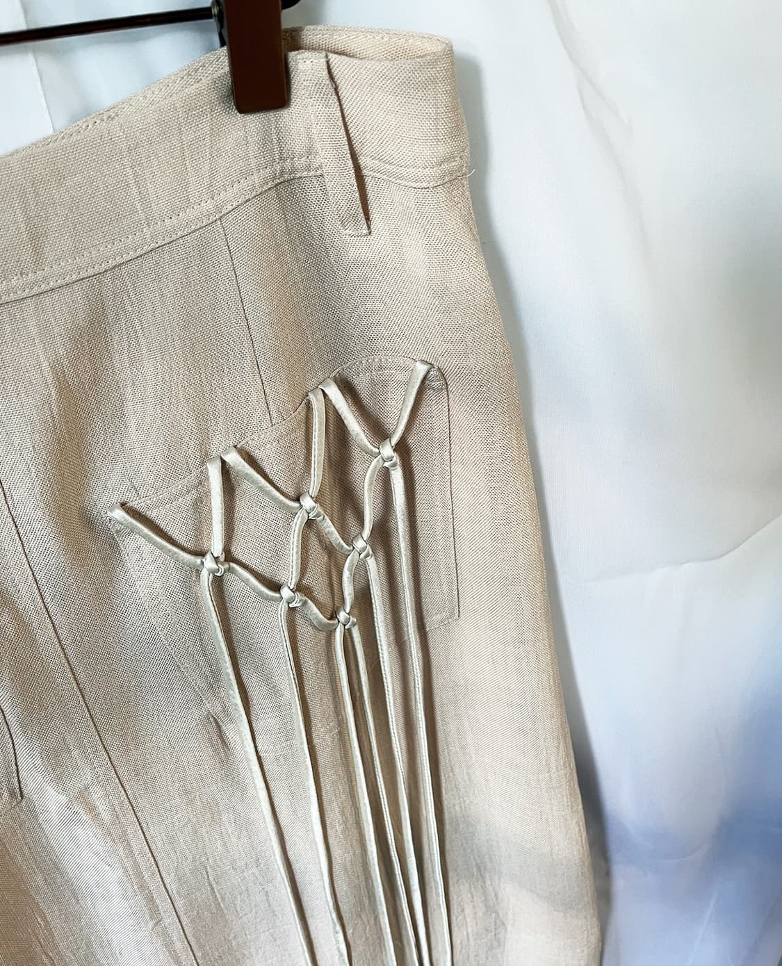 NANUSHKA rope-detail linen shirt & skirt 상품이미지10