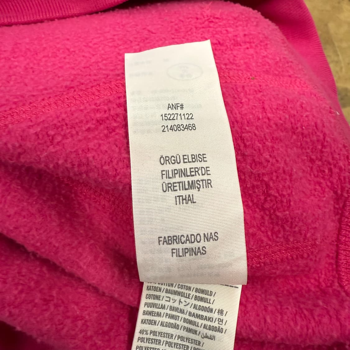 아베크롬비 핑크 후드집업 상품이미지7