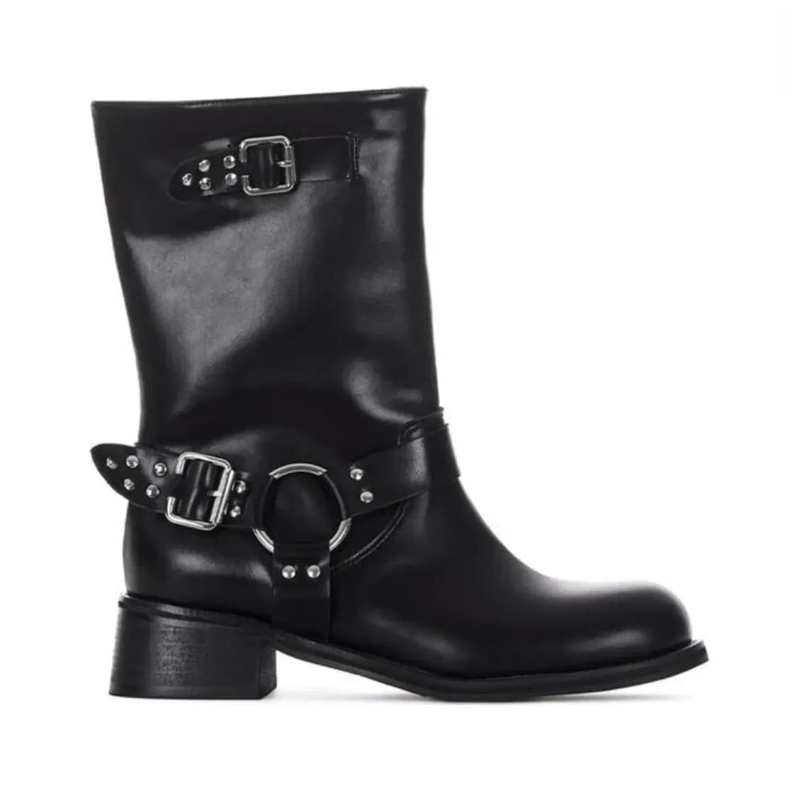 새상품 / 버클 미들부츠 바이커부츠 상품이미지2