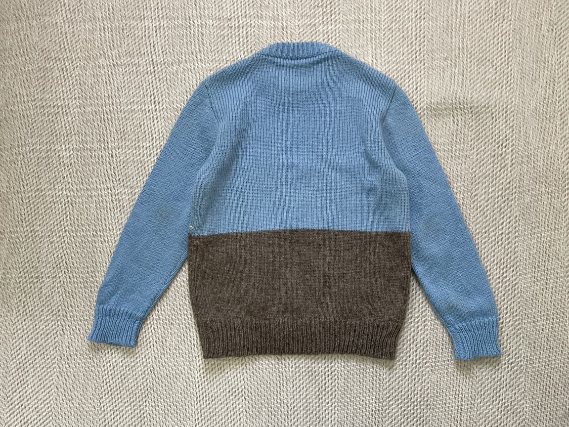 라파키 마하나 뉴질랜드 울 양 패턴 핸드니트 스웨터 J04010 상품이미지7