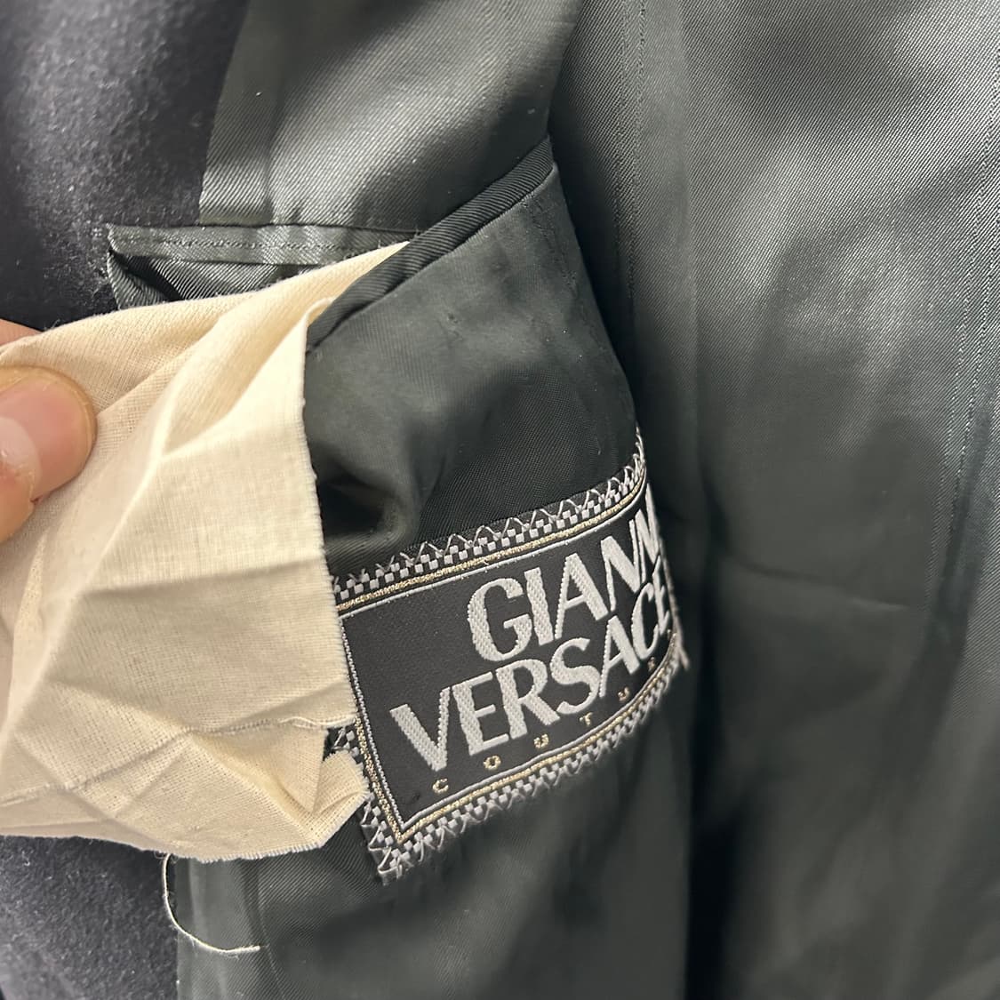 지아니 베르사체 금장 캐시미어 롱코트 상품이미지8