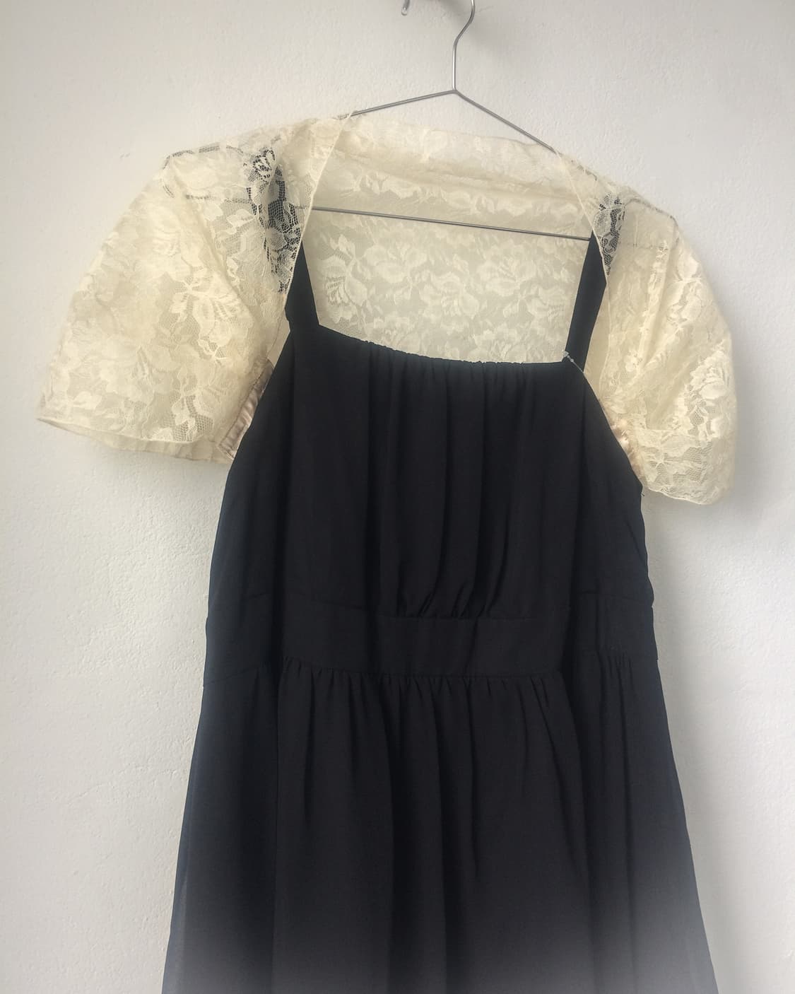 Lace bolero layered sleeveless onepiece 상품이미지2