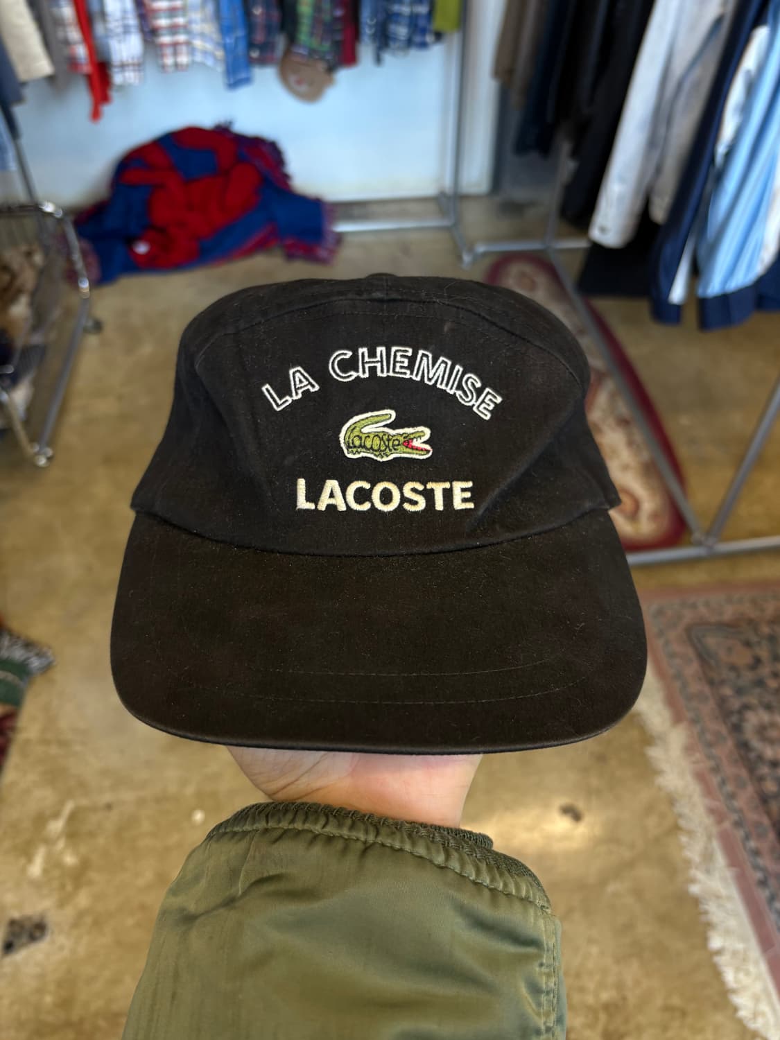 80s 슈미스 자수 라코스테 빈티지 캡 상품이미지2