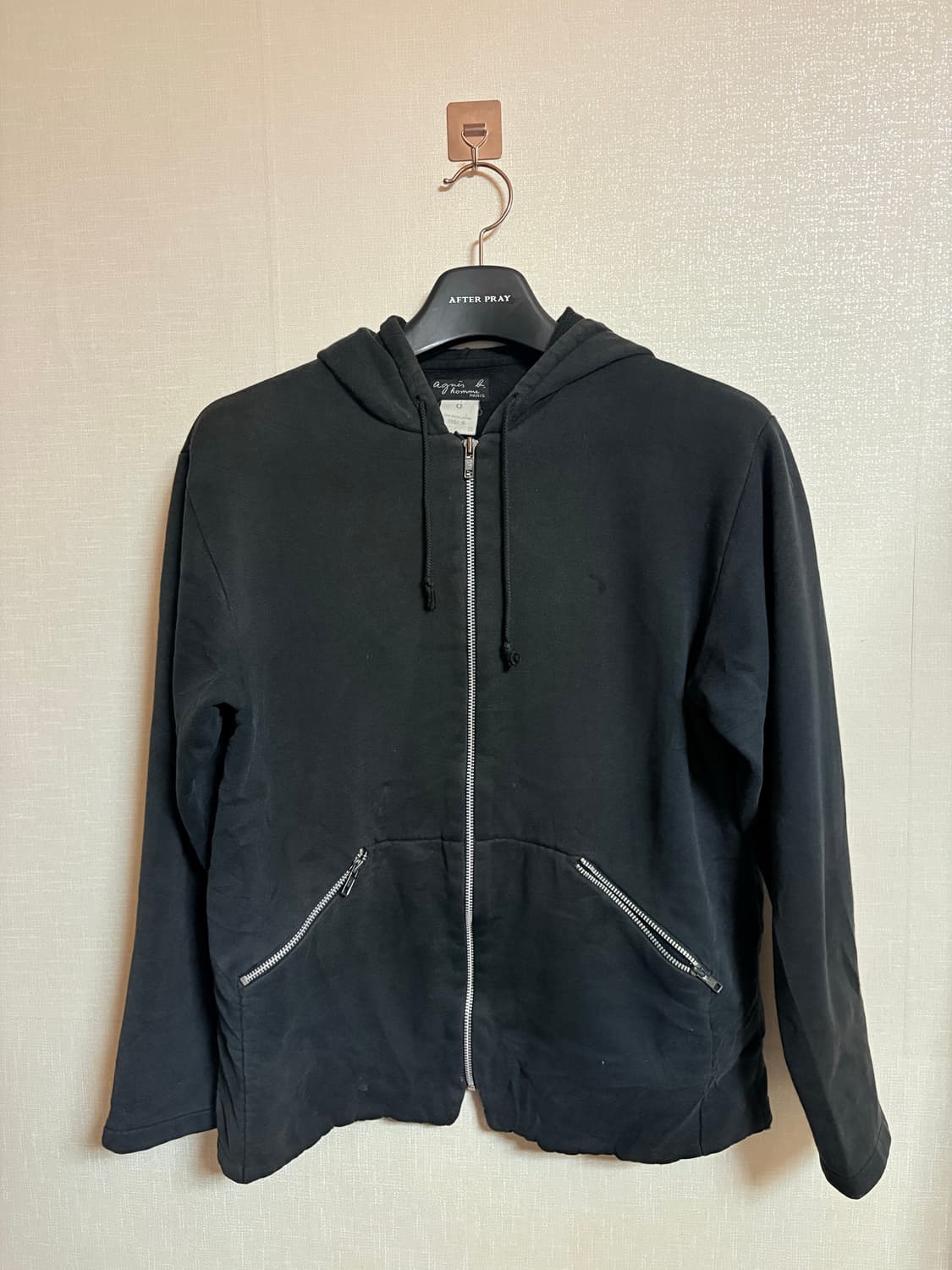 90’s Agnes b homme hoodie zip-up  상품이미지3