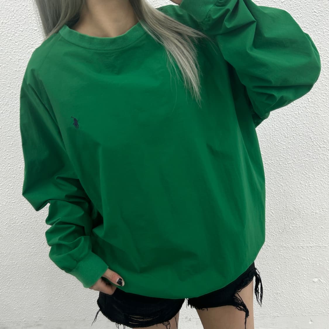 폴로 랄프로렌 네이비포니 그린 웜업 M 상품이미지1