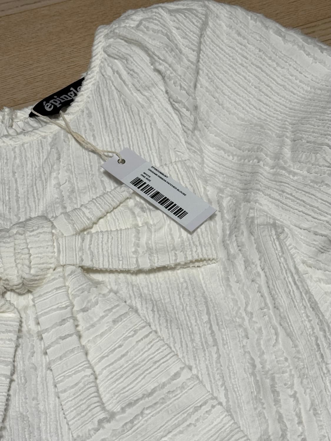 에핑글러 ORIGAMI RIBBON PATCHED BLOUSE 상품이미지2