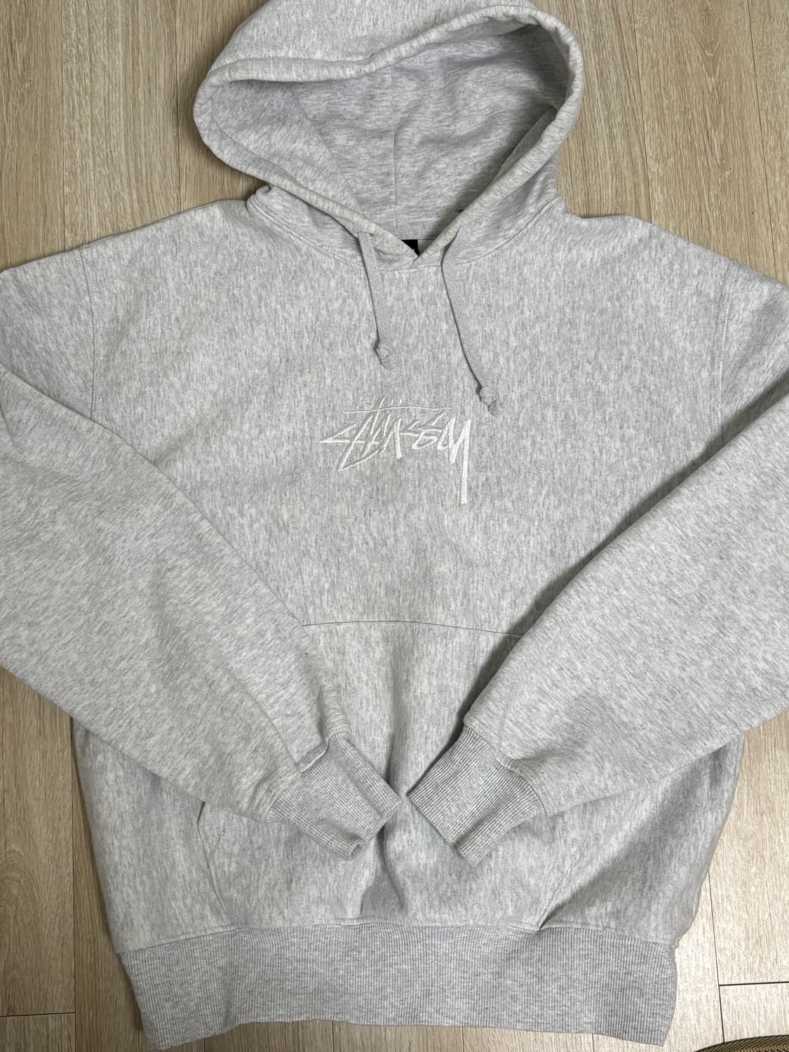 스투시 스탁 로고 아플리케 후드티 M 상품이미지2