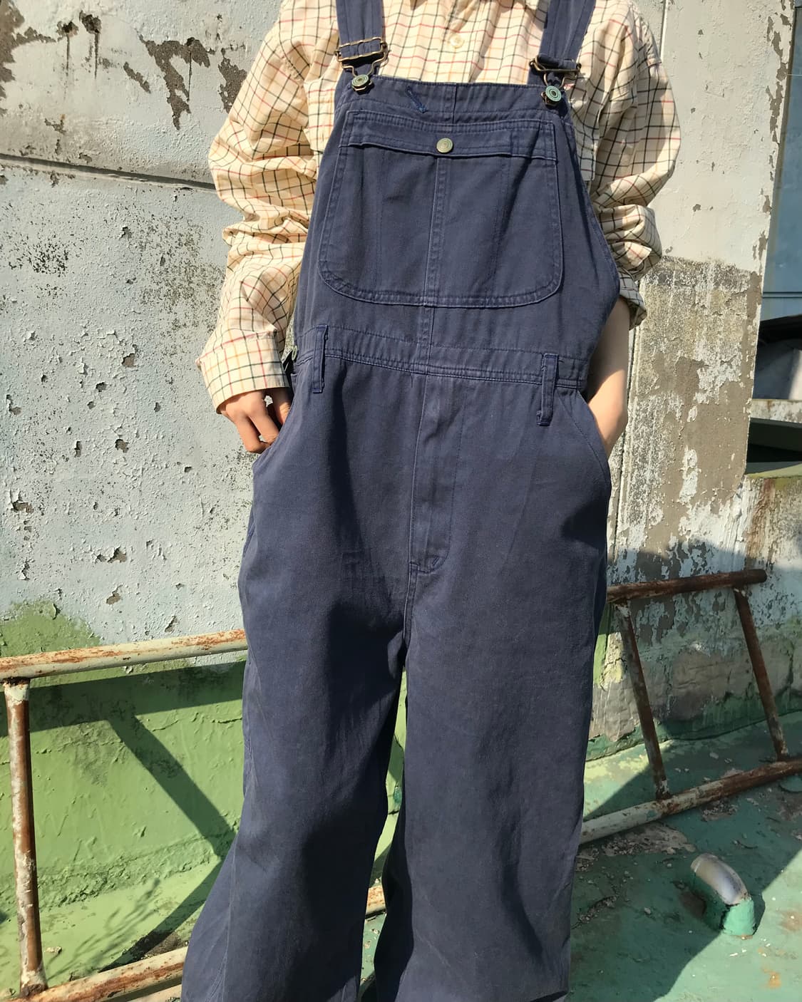 빈티지 네이비 멜빵 상품이미지6