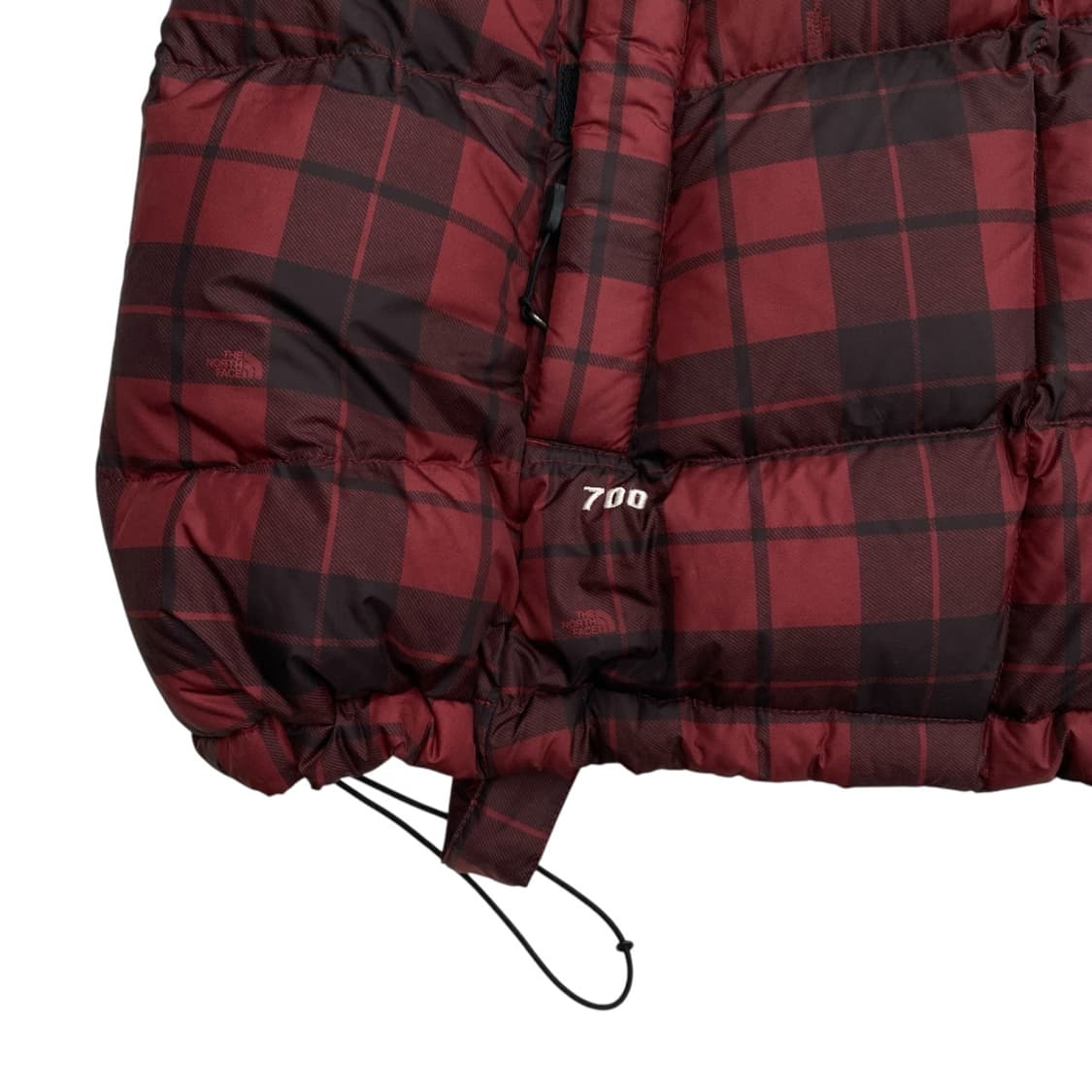 노스페이스 레드 체크패턴 케이프 패딩 85 상품이미지7