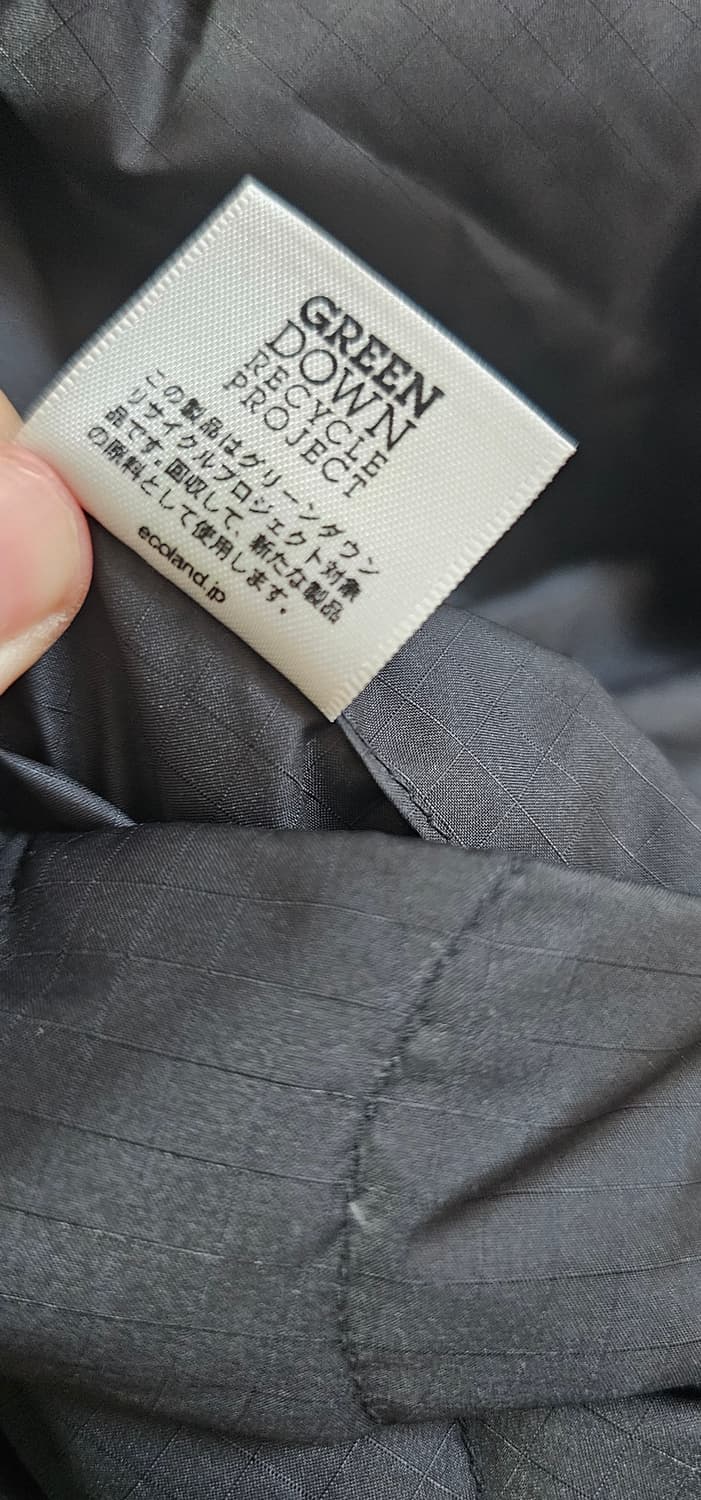 나나미카 리버시블 다운 가디건 블랙 상품이미지5