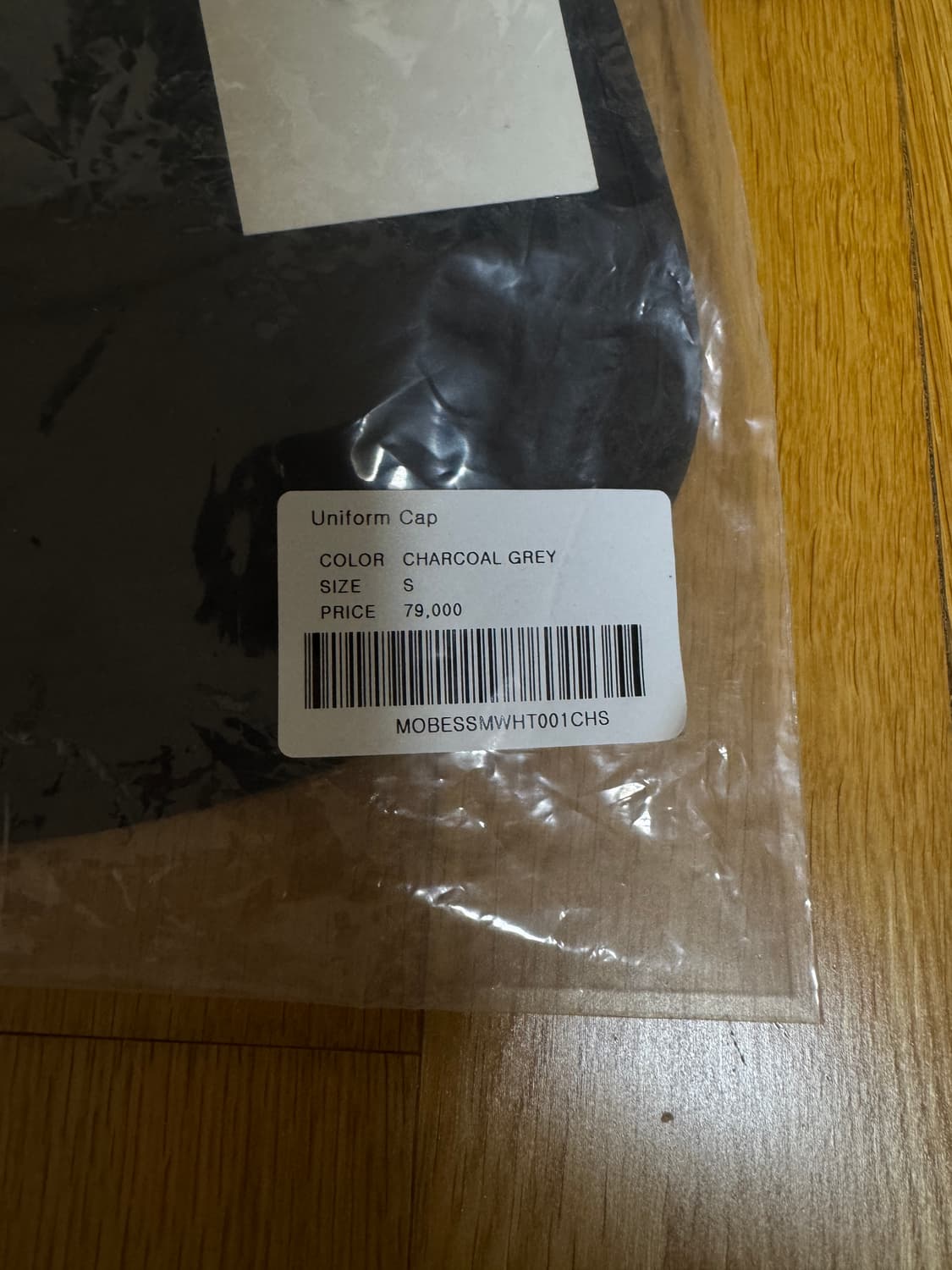 (새제품) 모이프 유니폼 캡 모자 차콜 색상 상품이미지5