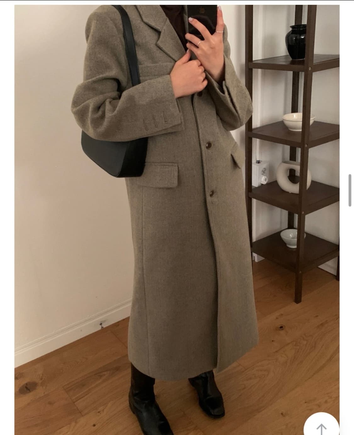 셀렉트한 센트럴 싱글 울코트 베이지색상 상품이미지4