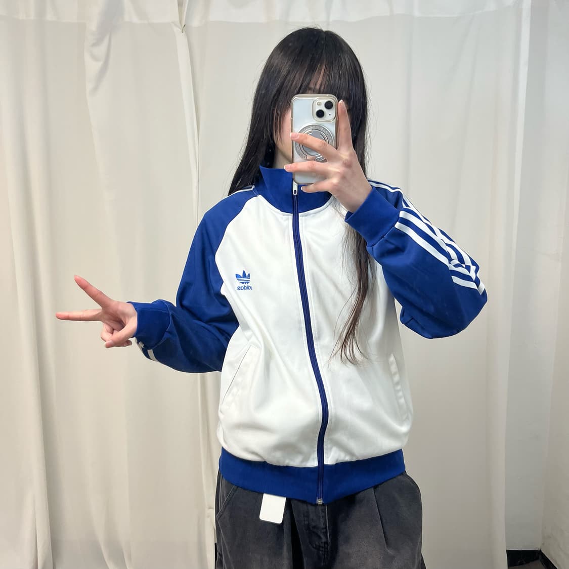 Adidas 00’s blue raglan jersey 상품이미지2